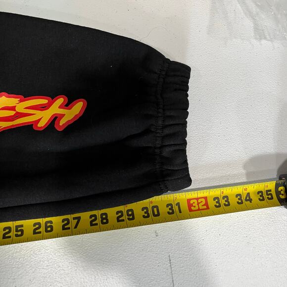 New! Superfresh Baggies Black Flame Limited Edition Sweat pants Men’s Small - Picture 8 of 8